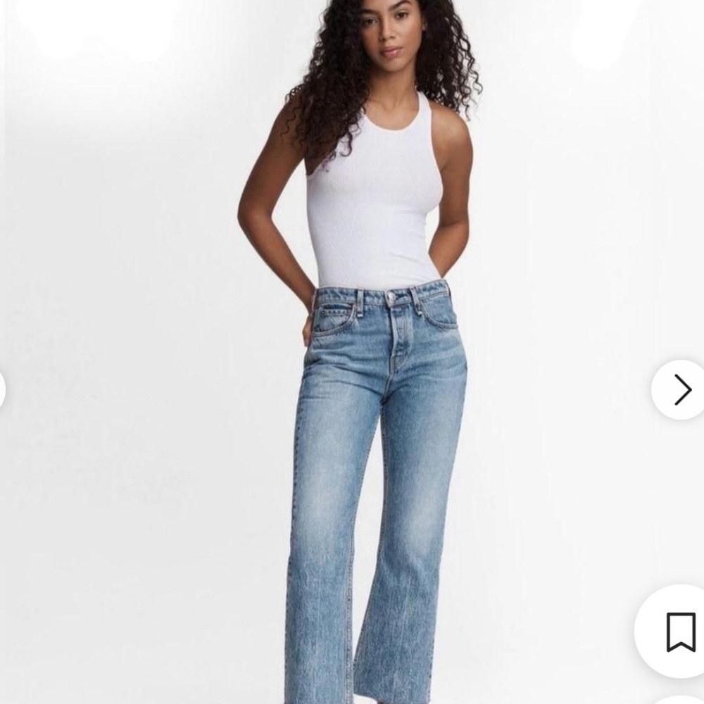Rag and bone maya high rise crop flare, great jeans